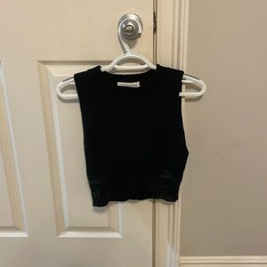 Black sleeveless sweater, size small